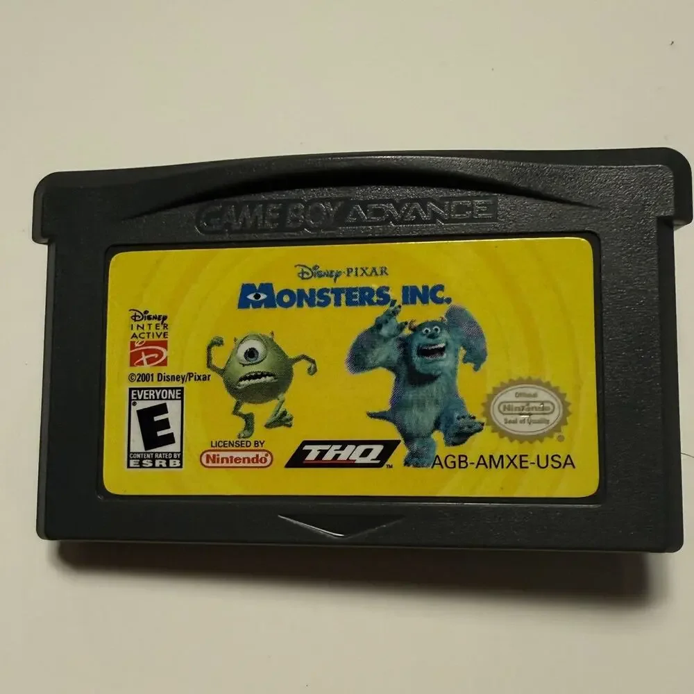 Monsters, Inc. GBA (Nintendo Game Boy Advance) Authentic -TESTED & WORKING